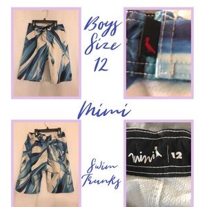 🎈$6 if bundled Mimi boys trunks size 12 like new